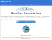 Tablet Screenshot of northbeachnews.com